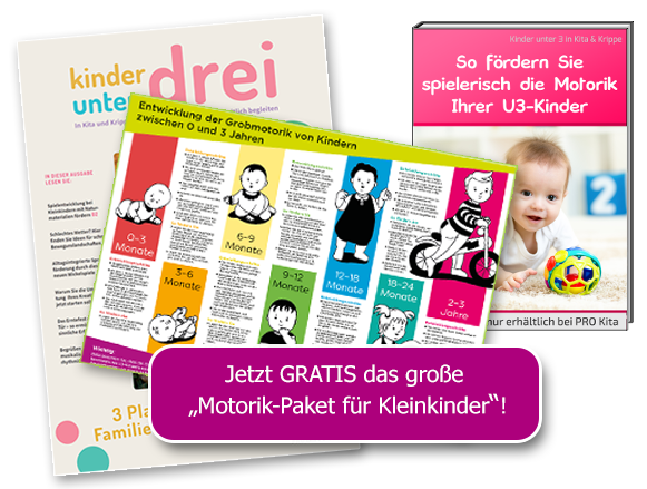 Fordern Sie jetzt Ihr Motorik-Paket für U3-Kinder an!