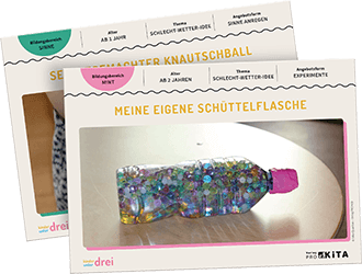 Die Vorderseite zeigt das Bildungs-Thema der jeweiligen Karte