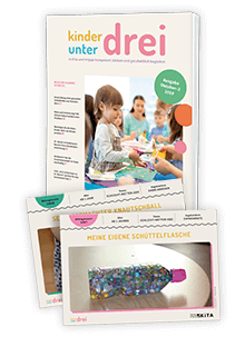 Gratis-Ausgabe: die aktuelle Ausgabe von kinder unter drei inkl. 2 Sammelkarten