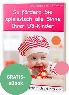GRATIS-Geschenk Nr. 1: Das E-Book So fördern Sie spielerisch alle Sinne Ihrer U3-Kinder